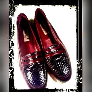 Handcrafted Italian Snakeskin Loafers Mens 10N